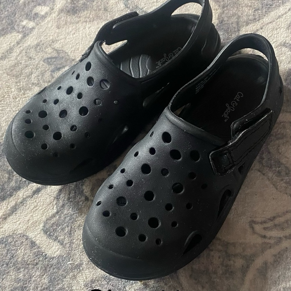 Cat & Jack Black Ventilated Kids Clog Sandals